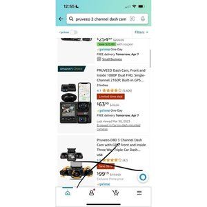 Pruvedo 2 Channel Dash Cam *Brand New*